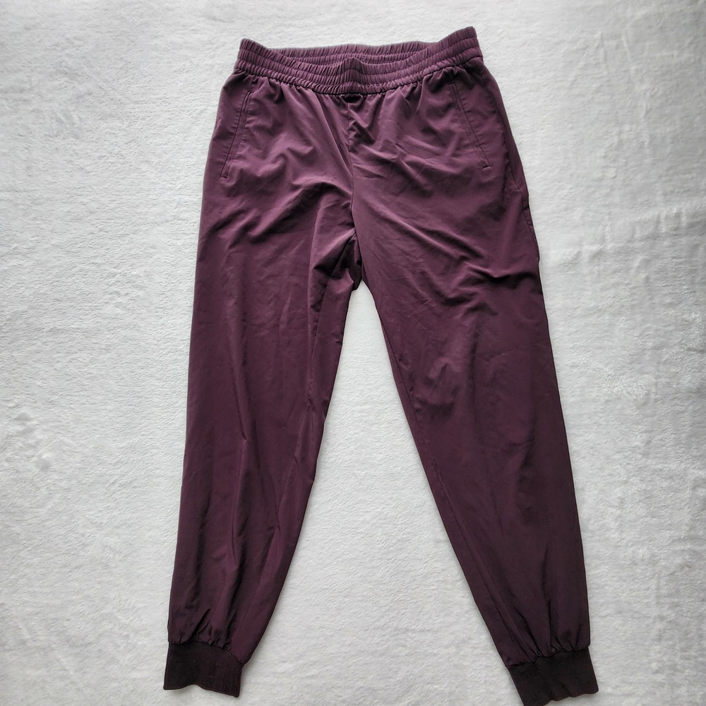 Banana‎ Republic Airstretch Joggers Womens Medium Burgandy Wine Activewear Pants